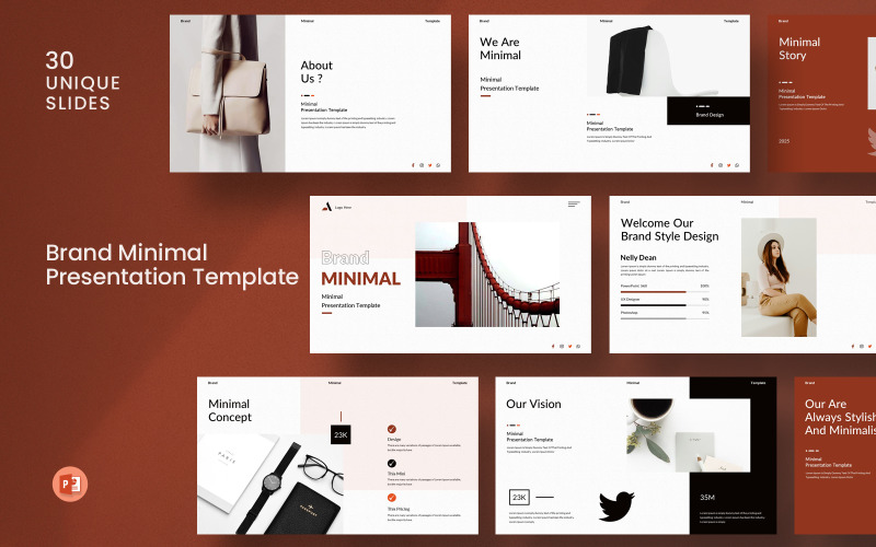 Brand Minimal Presentation Template PowerPoint Template