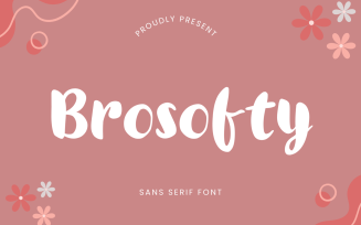 Brosofty - Wonderfull Display Font