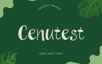 Cenutest - Beautiful Display Font