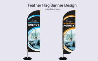 Corporate advertising father flag design