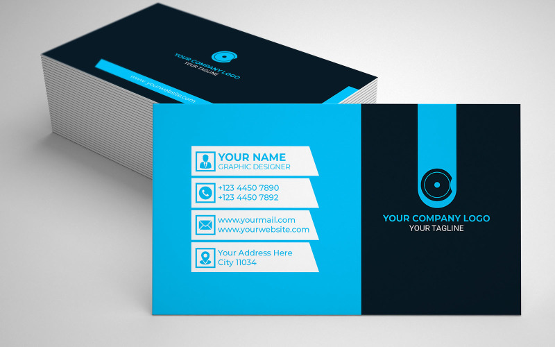 Corporate Business Card Template Design (V) Corporate Identity