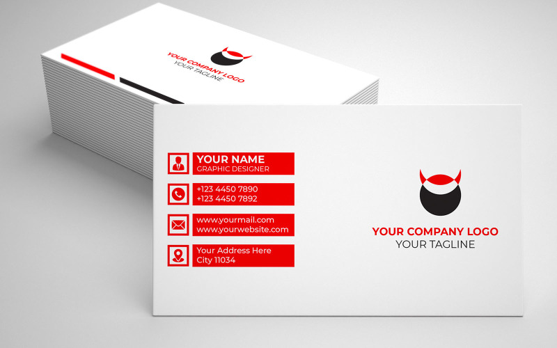 Creative and Minimal Corporate Business card Design Corporate Identity