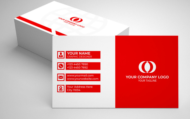 Minimalist Business Card - Identity Card Design Corporate Identity