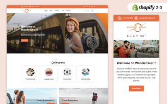 WanderGear – Travel Accessories Store Shopify Theme