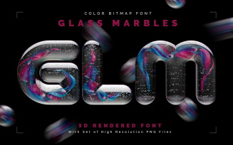 Glass Marbles — Color Bitmap Font