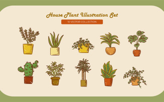 House Plant Illustration Set