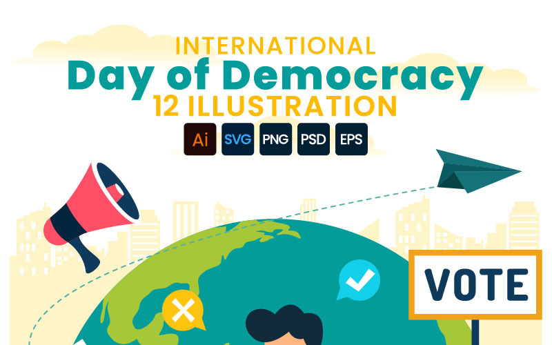 12 Day of Democracy Illustration