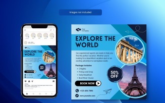 Special Travel Offers Holiday Tours Sky Blue Theme