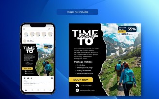 Special Travel Offers Holiday Tours Time to Travel Template