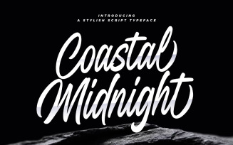 Coastal Midnight stylish script