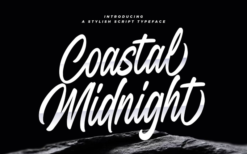 Coastal Midnight stylish script Font