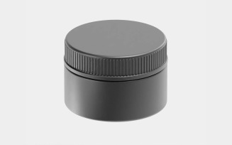 Cosmetic jar High quality 3d model 002