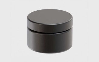 Cosmetic jar High quality 3d model 003