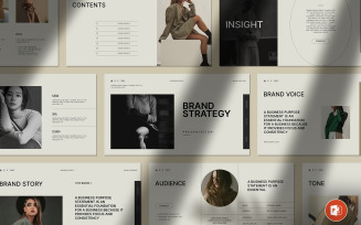 Brand Strategy PowerPoint Template Layout