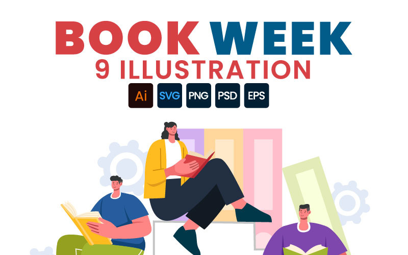 9 Book Week Events Illustration