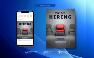 Job Vacancy Banner: PSD Hiring Clean Template