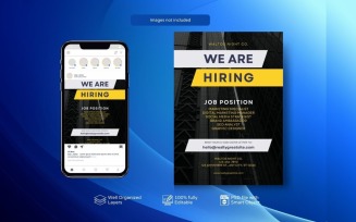 Job Vacancy Banner: PSD Hiring Elegant Clean Template