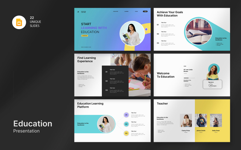 Learning Education Google Slide Template PowerPoint Template