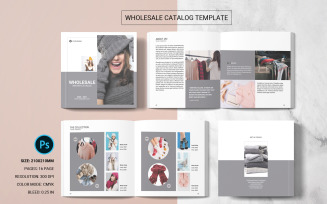 Wholesale Product Catalog Template. Adobe Photoshop Template