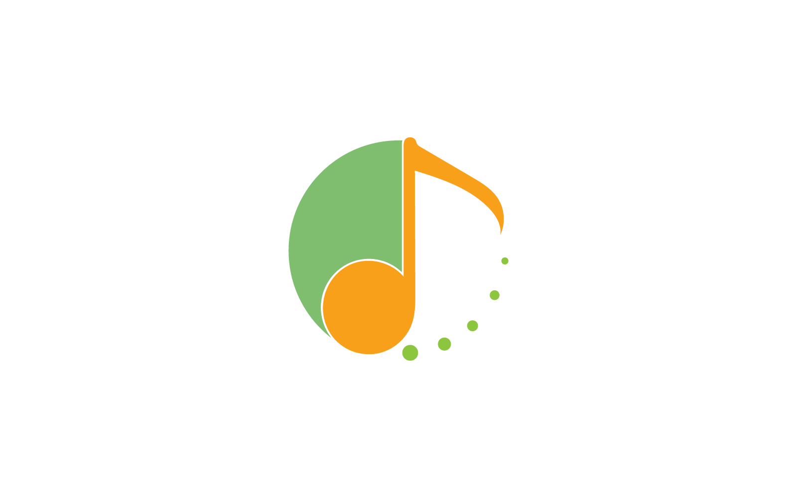 Music logo and symbol design illustration template