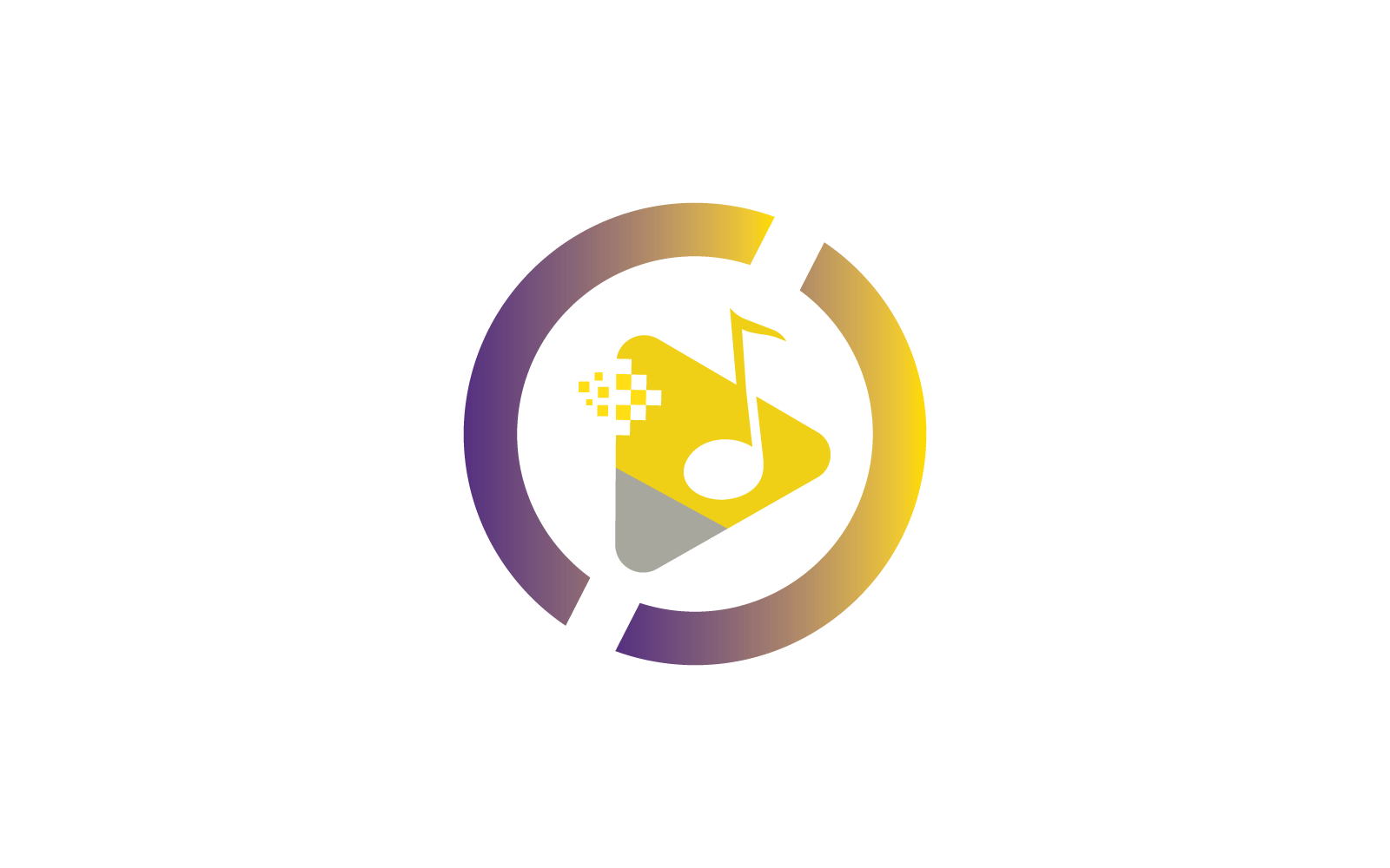 Music logo illustration and symbol design template