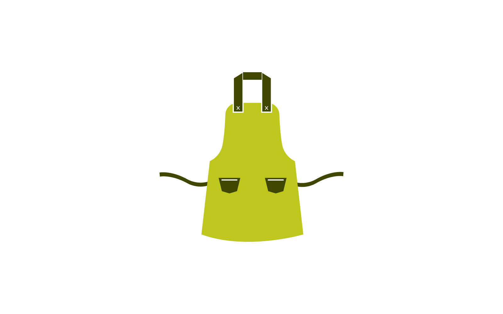 Schort logo illustratie vector pictogrammalplaatje