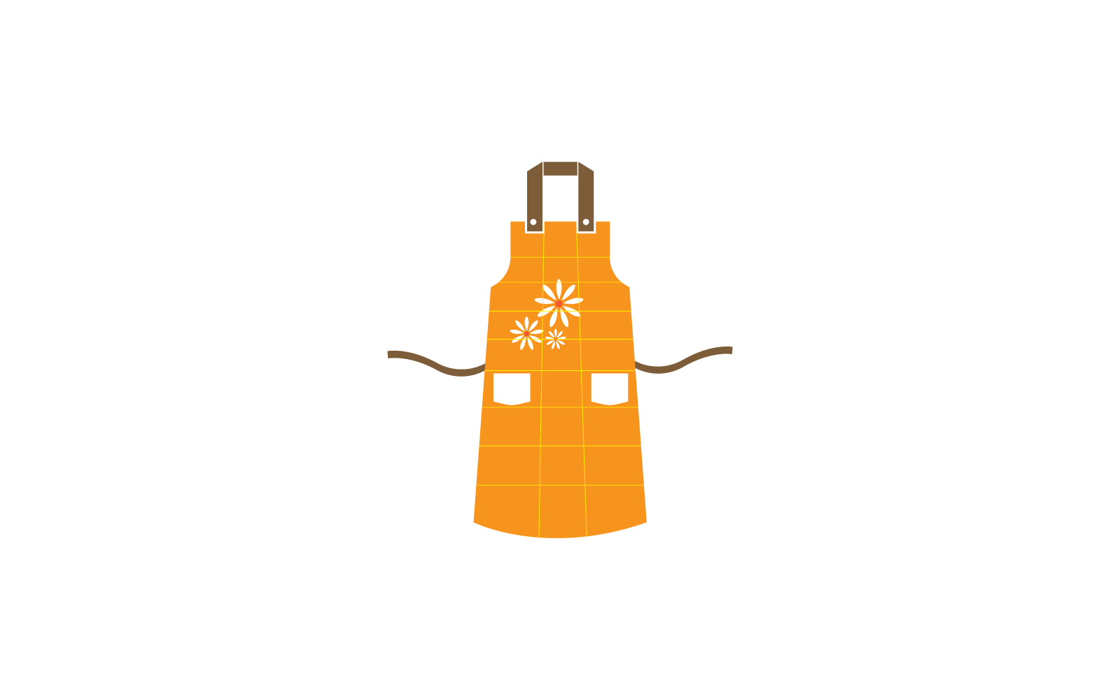 Schort logo pictogram illustratie vector sjabloon