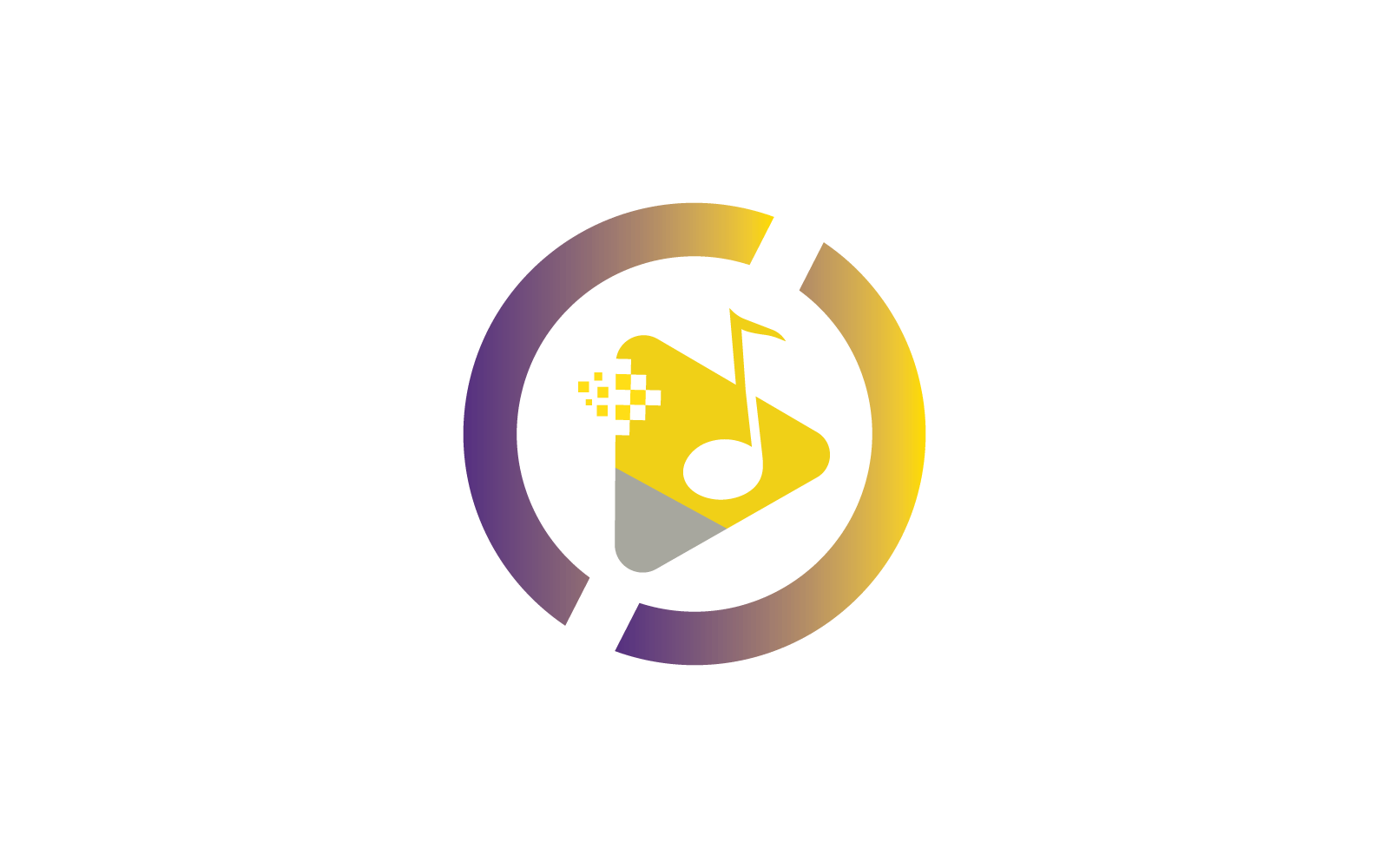 Vorlage für Musiklogo-Illustration und Symboldesign