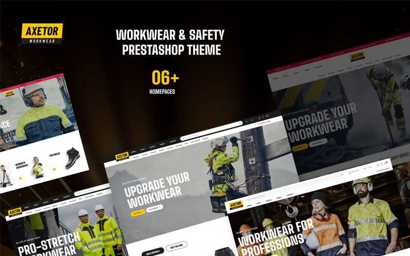 Axetor Elementor - Workwear & Safety Prestashop Template PrestaShop Theme