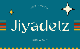 Jiyadetz - Amazing Display Font