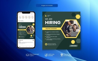 Modern Job Vacancy PSD Template: Hiring Banner Design