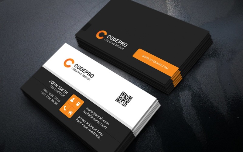 Standard Business Card 00041 Corporate Identity