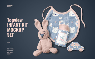 Topview Infant Kit Mockup Set