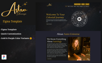 AstroUniverse | Figma Template For Astrologers and Future Teller
