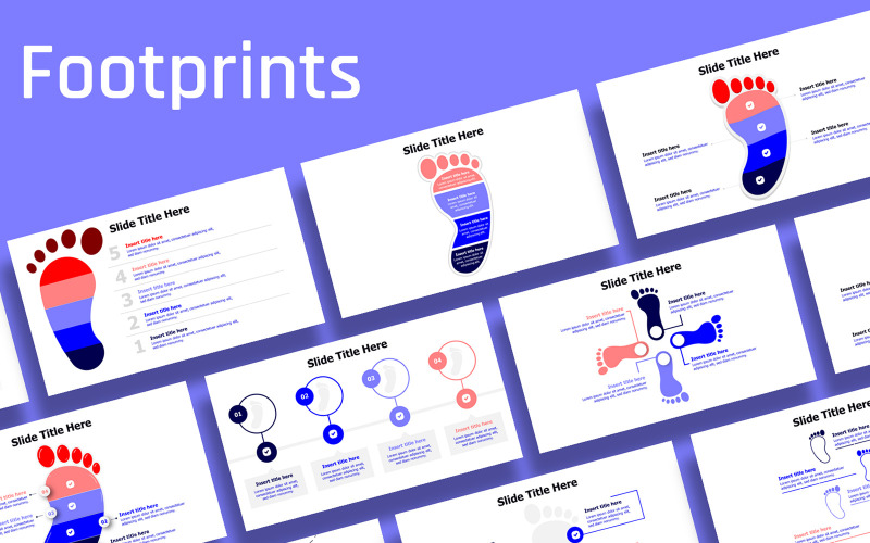 Business Footprint Infographic Ready to use PowerPoint Template