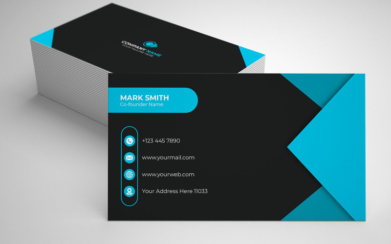 Clean and minimal business card design New Corporate Identity