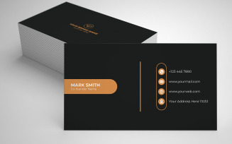 Clean and modern business card template design Clean and modern business card template design