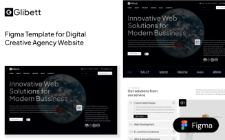 Glibett - Figma Template for Digital Creative Agency Website