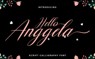 Hello Anggela Calligraphy Font