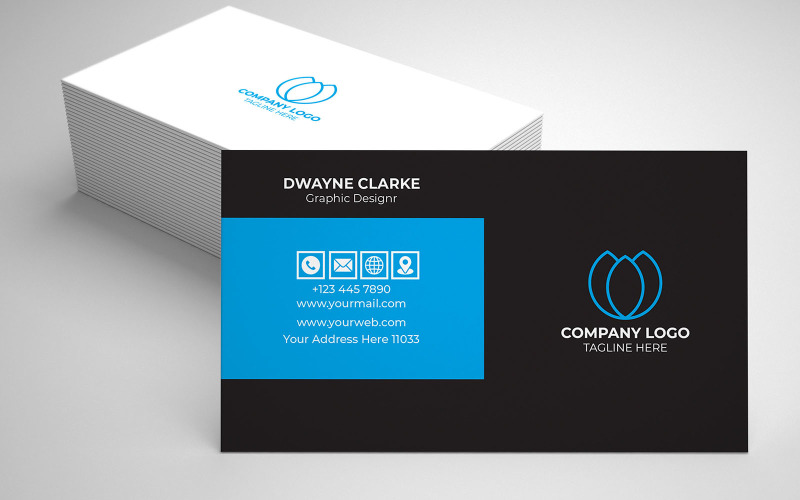 Minimal Business Card Design Creative Corporate Identity