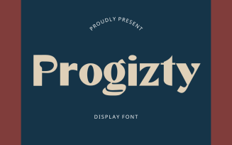 Progisty - Amazing Display Font