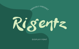 Rigentz - Amazing Display Font