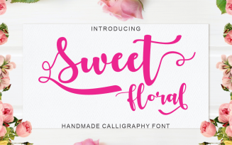 Sweet Floral Calligraphy Font