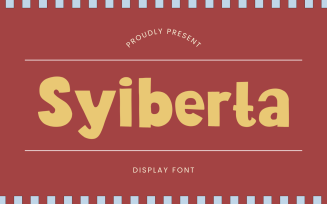 Syiberta - Amazing Display Font