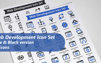Web Development Icon Set Template