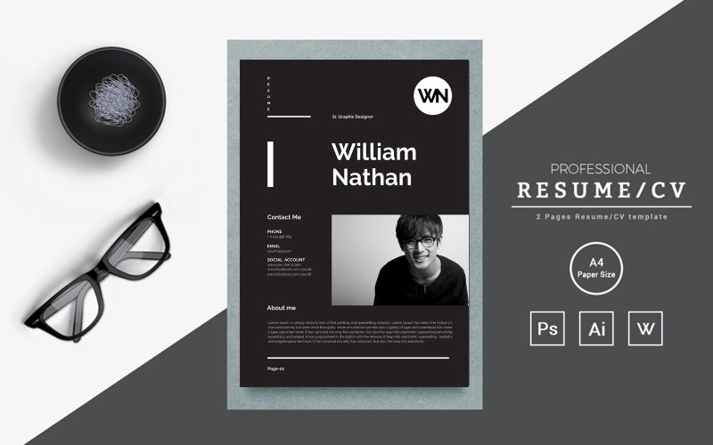 Graphics designer Resume template Resume Template