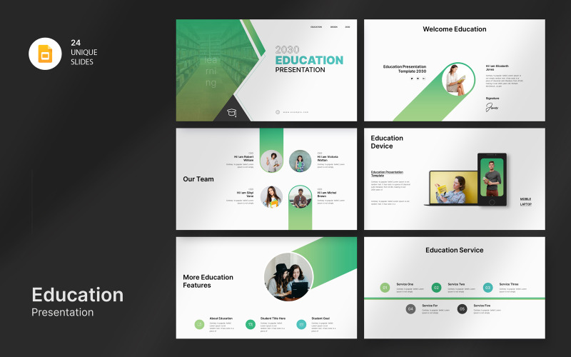 2030 Education Google Slide Template PowerPoint Template