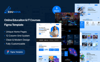 EduNova - Online Eductaion & IT Courses Figma Template