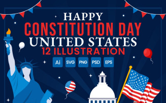 12 Constitution Day United States Illustration