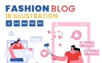 18 Fashion Blog Illustration
